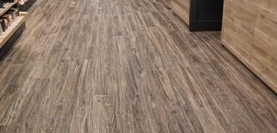 Retail store vinyl flooring installation project